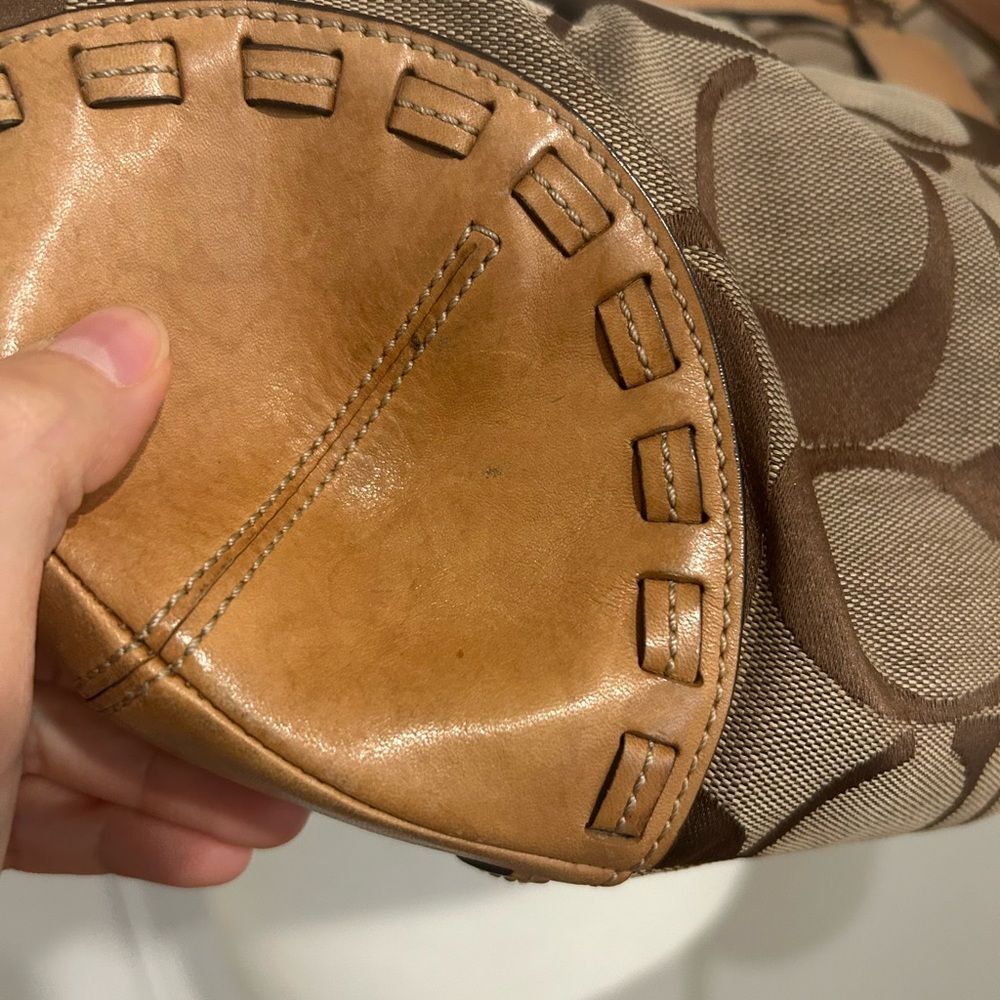 Coach Signature Canvas Ergo Hobo Bag - Picture 8 of 9